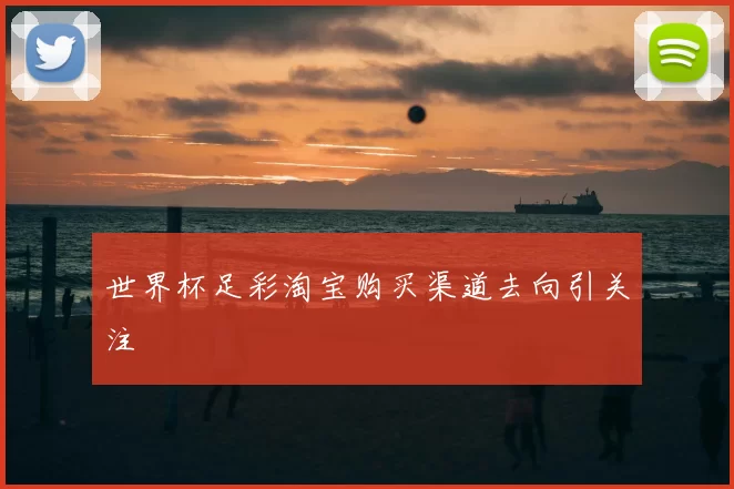 世界杯足彩淘宝购买渠道去向引关注